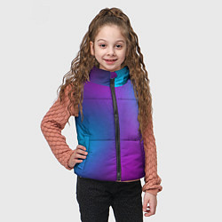 Детский жилет НЕОНОВЫЙ ГРАДИЕНТ, цвет: 3D-черный — фото 2