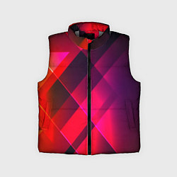 Детский жилет Кубические грани абстракции, цвет: 3D-светло-серый
