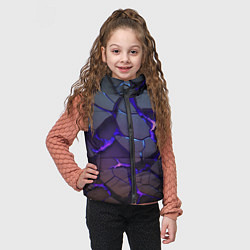 Детский жилет Светящаяся неоновая лава, цвет: 3D-черный — фото 2
