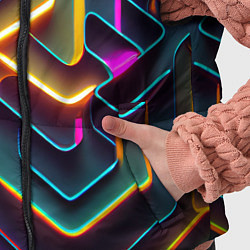 Детский жилет Неоновый узор на стене, цвет: 3D-черный — фото 2