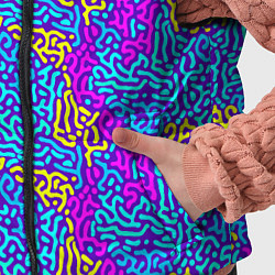 Детский жилет Абстрактные психоделические полосы, цвет: 3D-черный — фото 2