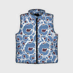 Детский жилет Абстракция слива ягода, цвет: 3D-светло-серый