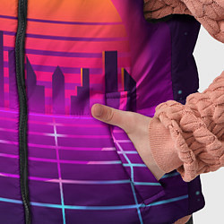 Детский жилет Futuristic Retro City, цвет: 3D-светло-серый — фото 2
