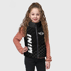 Детский жилет Mini карбоновый фон, цвет: 3D-черный — фото 2