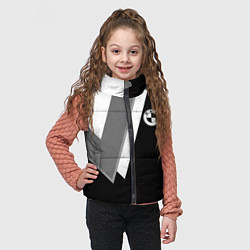 Детский жилет Бмв - классический черный, цвет: 3D-светло-серый — фото 2