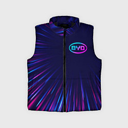 Детский жилет BYD neon speed lines, цвет: 3D-черный