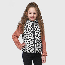 Детский жилет Черные леопардовые пятна, цвет: 3D-черный — фото 2