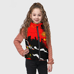Детский жилет ФК Манчестер Юнайтед команда, цвет: 3D-черный — фото 2