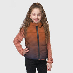 Детский жилет Оранжево-синий дым - Хуф и Ся, цвет: 3D-черный — фото 2