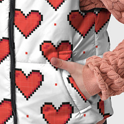Детский жилет Pixel heart, цвет: 3D-красный — фото 2