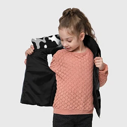 Детский жилет Sally Face glitch на темном фоне: по-вертикали, цвет: 3D-черный — фото 2