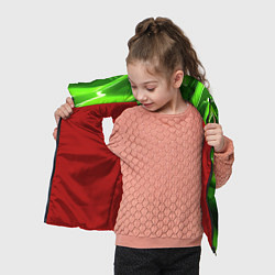 Детский жилет Текстура зеленая слизь, цвет: 3D-красный — фото 2