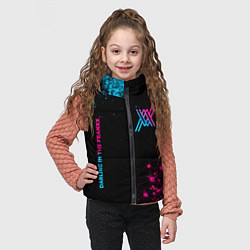 Детский жилет Darling in the FranXX - neon gradient: надпись, си, цвет: 3D-черный — фото 2