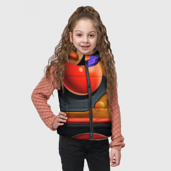 Детский жилет Геометрия фигур, цвет: 3D-светло-серый — фото 2