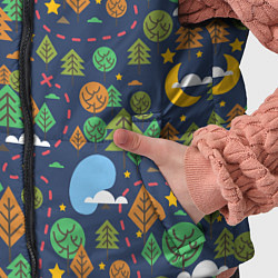 Детский жилет Ночной лес, цвет: 3D-черный — фото 2