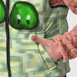 Детский жилет Зеленые слаймы стардью, цвет: 3D-черный — фото 2