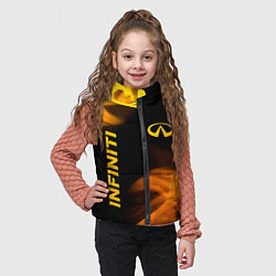 Детский жилет Infiniti - gold gradient: надпись, символ, цвет: 3D-черный — фото 2
