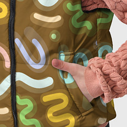 Детский жилет Brown abstraction, цвет: 3D-черный — фото 2