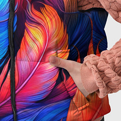 Детский жилет Экзотические перья, цвет: 3D-красный — фото 2