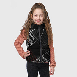 Детский жилет Чертеж ракеты, цвет: 3D-черный — фото 2