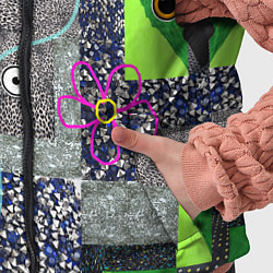Детский жилет Техника пэчворк, цвет: 3D-светло-серый — фото 2
