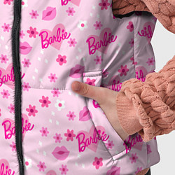 Детский жилет Барби, сердечки и цветочки, цвет: 3D-светло-серый — фото 2