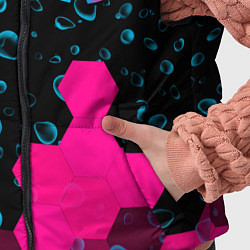 Детский жилет Infiniti - neon gradient: надпись, символ, цвет: 3D-черный — фото 2