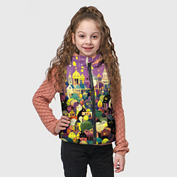 Детский жилет Праздничный город, цвет: 3D-красный — фото 2