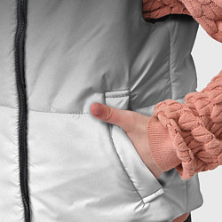 Детский жилет Black and white gradient, цвет: 3D-черный — фото 2