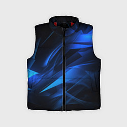 Детский жилет Black blue texture