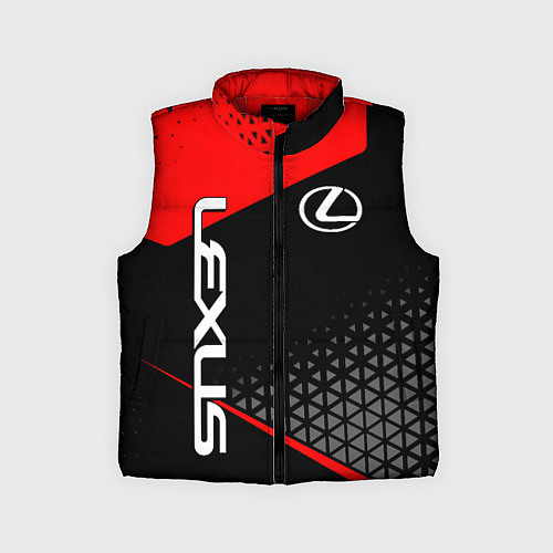 Детский жилет Lexus - red sportwear / 3D-Красный – фото 1