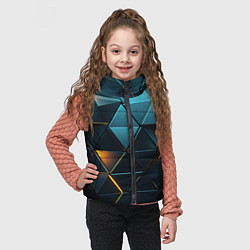 Детский жилет Объемные частицы с подсветкой, цвет: 3D-светло-серый — фото 2