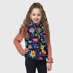 Детский жилет Космические веселые монстрики, цвет: 3D-светло-серый — фото 2