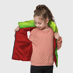 Детский жилет Green lighting background, цвет: 3D-красный — фото 2