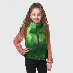 Детский жилет Green lighting background, цвет: 3D-светло-серый — фото 2