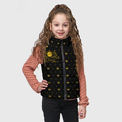 Детский жилет Королевский паттерн - Евгения, цвет: 3D-черный — фото 2