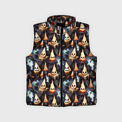 Детский жилет Акварельные приведения, цвет: 3D-красный