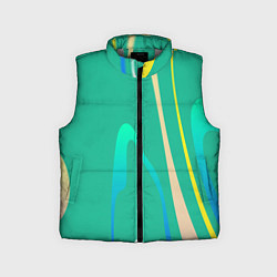 Детский жилет Абстрактное изображение, линии, цвет: 3D-светло-серый