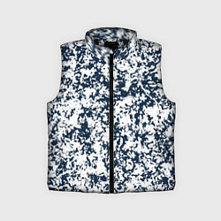Детский жилет Текстура тёмно-синий пятнистый, цвет: 3D-черный