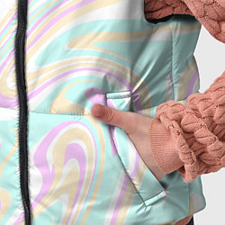 Детский жилет Абстракция бледные цвета, цвет: 3D-черный — фото 2