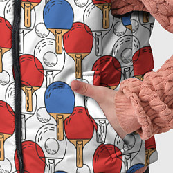 Детский жилет Настольный теннис - ракетки, цвет: 3D-черный — фото 2