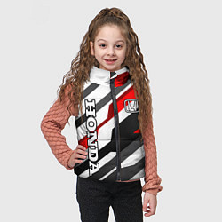Детский жилет Honda - red and white, цвет: 3D-красный — фото 2