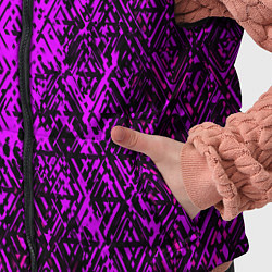 Детский жилет Фиолетовая глитч инфекция, цвет: 3D-красный — фото 2