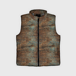 Детский жилет Египетские иероглифы паттерн, цвет: 3D-светло-серый