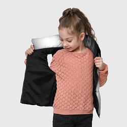 Детский жилет FNAF glitch на светлом фоне по-вертикали, цвет: 3D-черный — фото 2