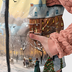 Детский жилет Новогодний городок, цвет: 3D-черный — фото 2