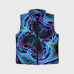 Детский жилет Абстракция neon, цвет: 3D-светло-серый