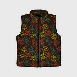 Детский жилет Разноцветные жуки, цвет: 3D-черный