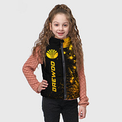 Детский жилет Daewoo - gold gradient по-вертикали, цвет: 3D-черный — фото 2