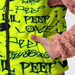 Детский жилет Lil peep кислотный стиль, цвет: 3D-черный — фото 2